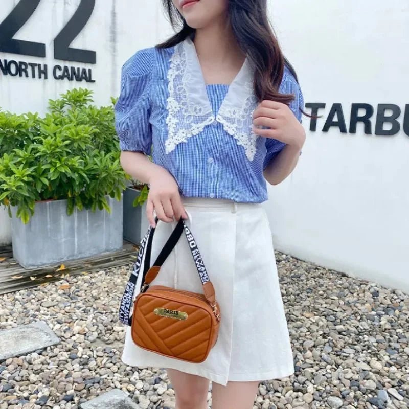 Brown Leather Handbag for Girls & Women | Stylish Shoulder & Crossbody Bag | Daily Use & Gift - jnty.pk