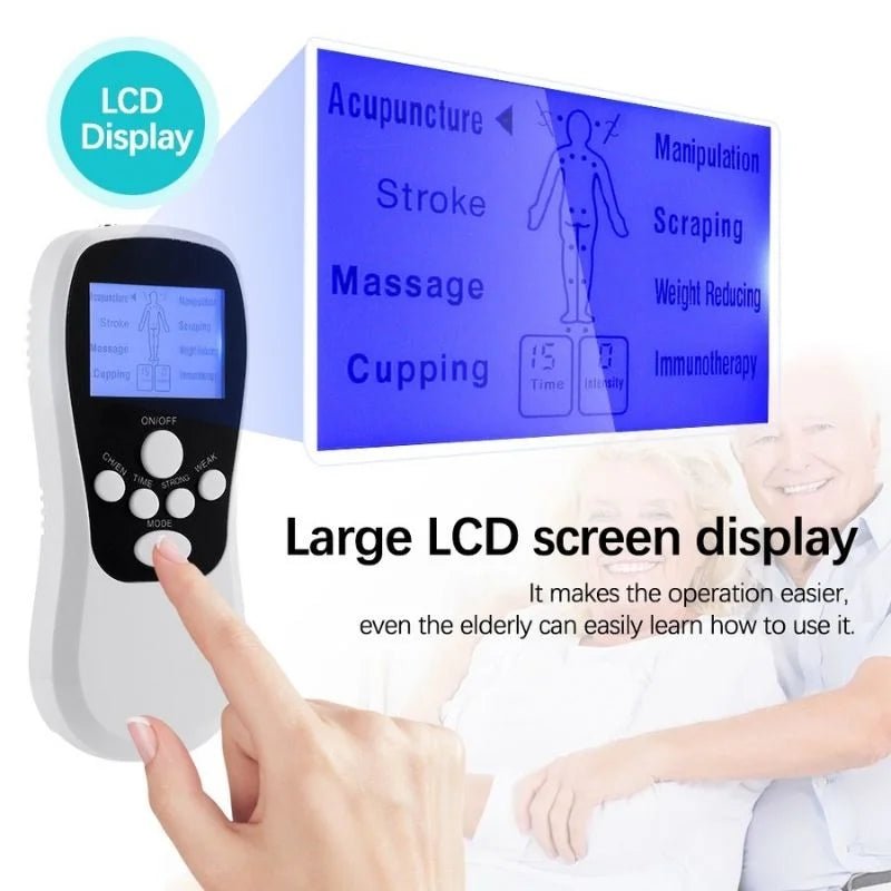 Digital Multifunctional Massager | Model BLD - 610 | Multifunctional Electric Pulse Massager for Pain Relief, Muscle Relaxation & Body Massage - jnty.pk