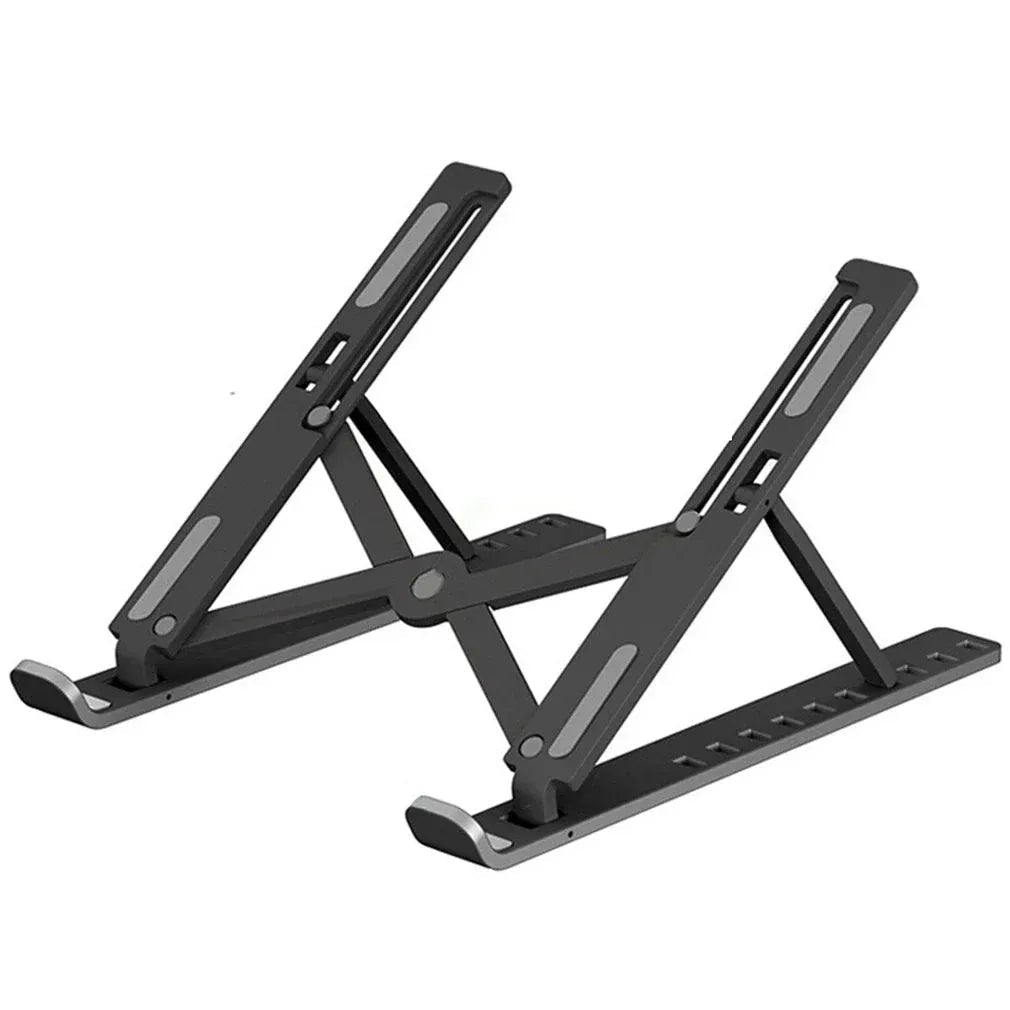 Laptop Stand | Creative Folding Storage Bracket | Adjustable Portable Durable | 24×4.5cm Folded / 24×16.5cm Opened - jnty.pk