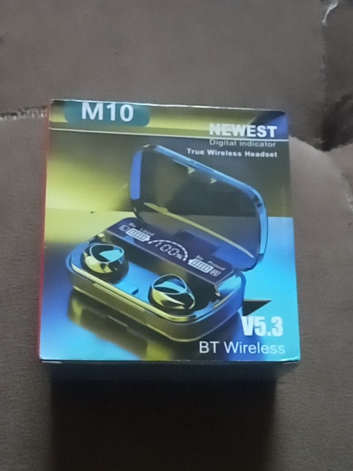 M10 TWS Bluetooth 5.3 Earbuds | Original M10 | LED Display | Wireless Earphones with Microphone - jnty.pk