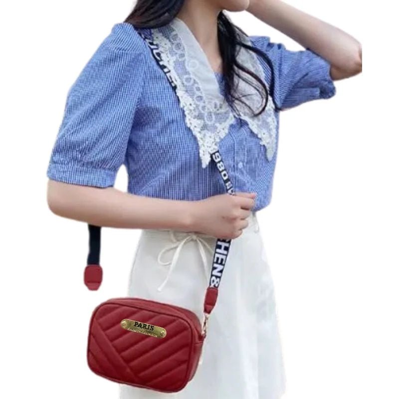 Maroon Leather Handbag for Girls & Women | Stylish Shoulder & Crossbody Bag | Daily Use & Gift - jnty.pk
