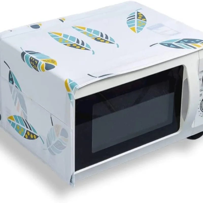 Oven & Microwave Cover | Waterproof Oil Dust Protector with Double Side Pockets - jnty.pk