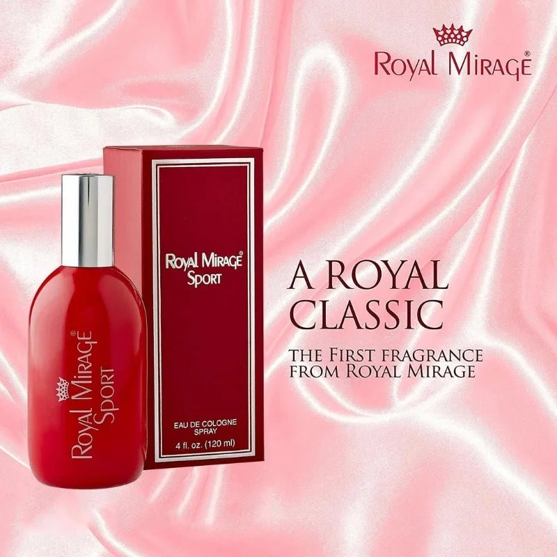 Royal Mirage Sport Eau De Cologne 120ml | Long - Lasting Refreshing Unisex Perfume - jnty.pk