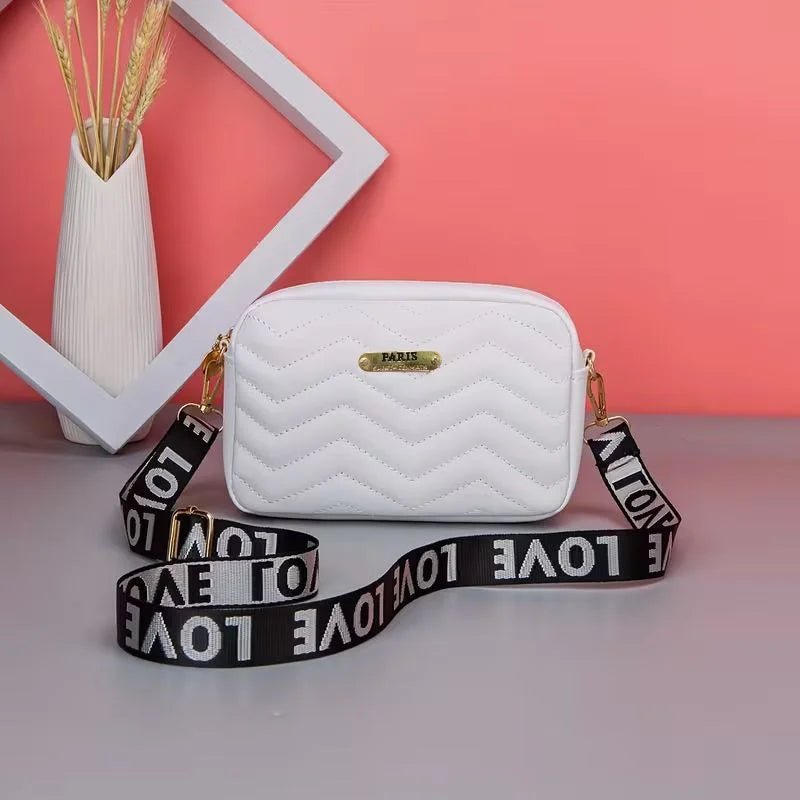 White Leather Handbag for Girls & Women | Stylish Shoulder & Crossbody Bag | Daily Use & Gift - jnty.pk