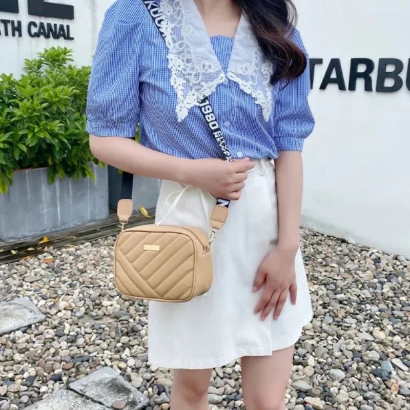 Aura Cream Leather Handbag for Girls & Women | Stylish Shoulder & Crossbody Bag | Daily Use & Gift - jnty.pk