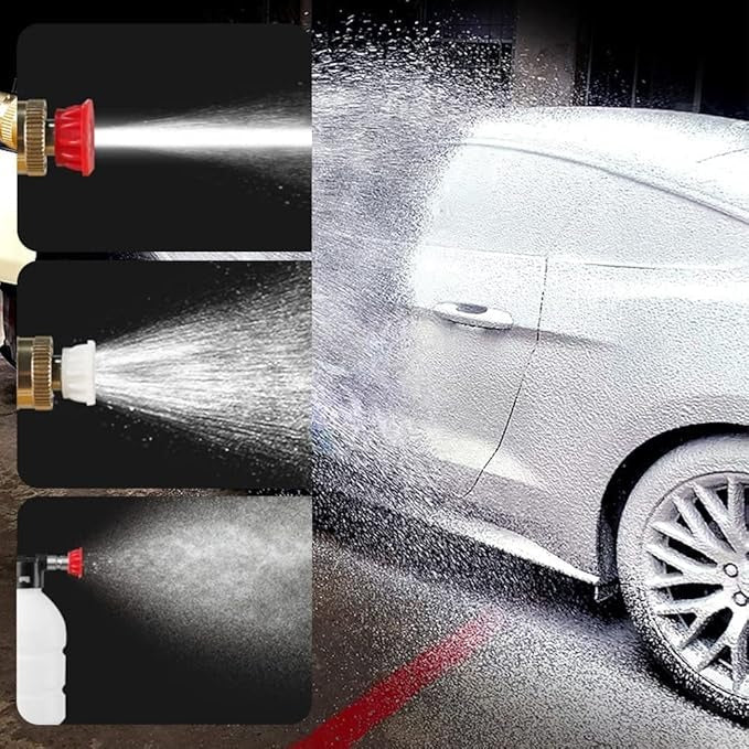 Automatic Cordless Car Wash Spray Gun | 48V High Pressure Lithium Battery | Wireless Foam Jet Washer (Single Battery) - jnty.pk