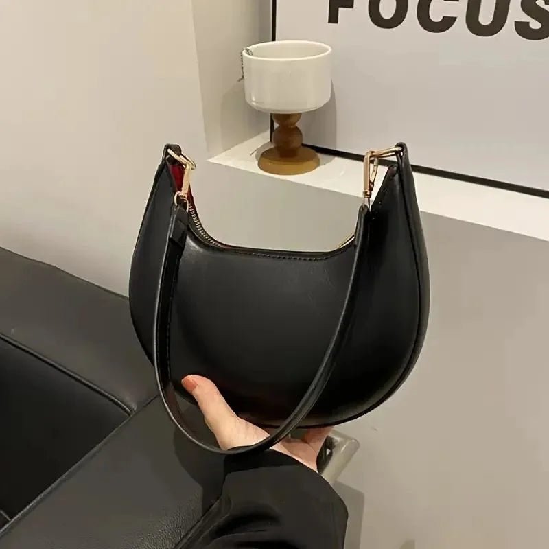 Black Luxury Fashion Hand Bag for Girls & Ladies | Stylish Shoulder & Crossbody Bag | Long Strap - jnty.pk
