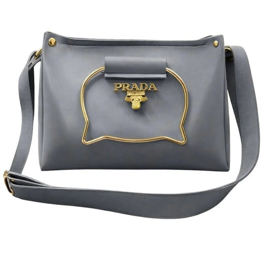 Gray Elegant Cat Handle Handbag for Girls & Ladies | Stylish Shoulder & Crossbody Bag with Gold Accents | Adjustable Strap - jnty.pk