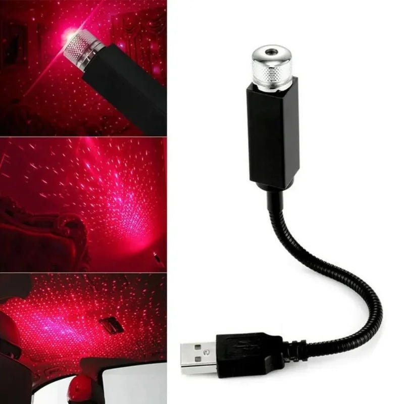LED Galaxy Star USB Decoration Light | Starry Laser Projector Night Light for Home & Car - jnty.pk