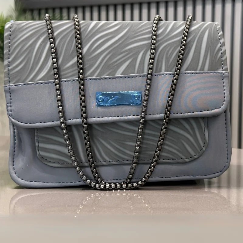 Luxury Women’s Shoulder Bag in Grey Faux Leather for Casual, Work, and Formal Use - jnty.pk