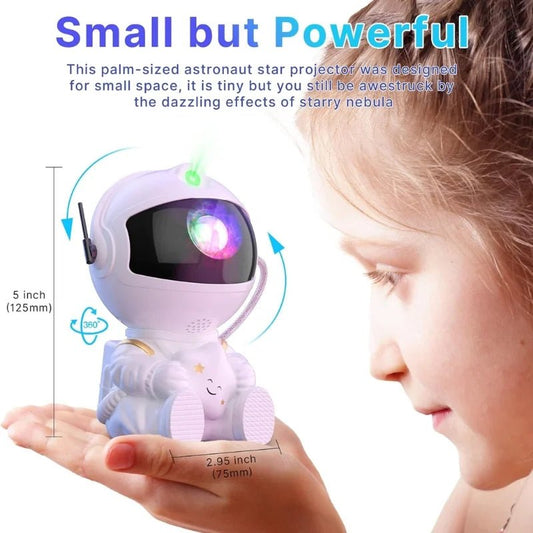 Mini Astronaut Galaxy Projector | Star & Nebula Night Light with Remote Control | Astronaut Galaxy Lamp - jnty.pk