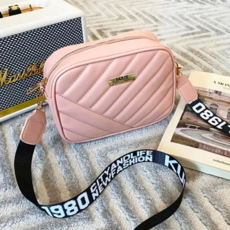 Pink Leather Handbag for Girls & Women | Stylish Shoulder & Crossbody Bag | Daily Use & Gift - jnty.pk