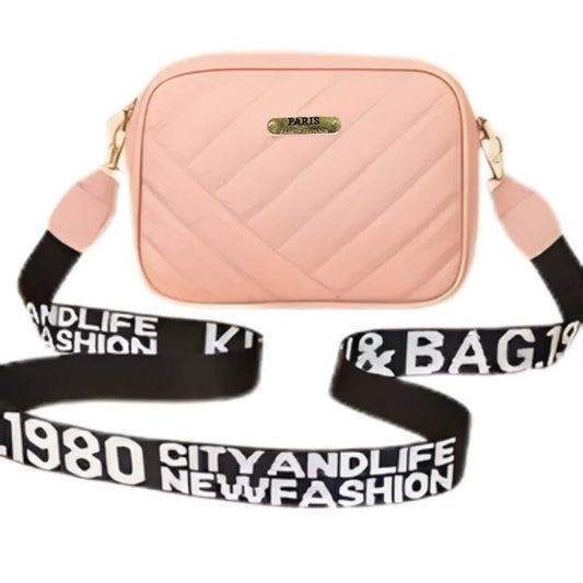 Pink Leather Handbag for Girls & Women | Stylish Shoulder & Crossbody Bag | Daily Use & Gift - jnty.pk