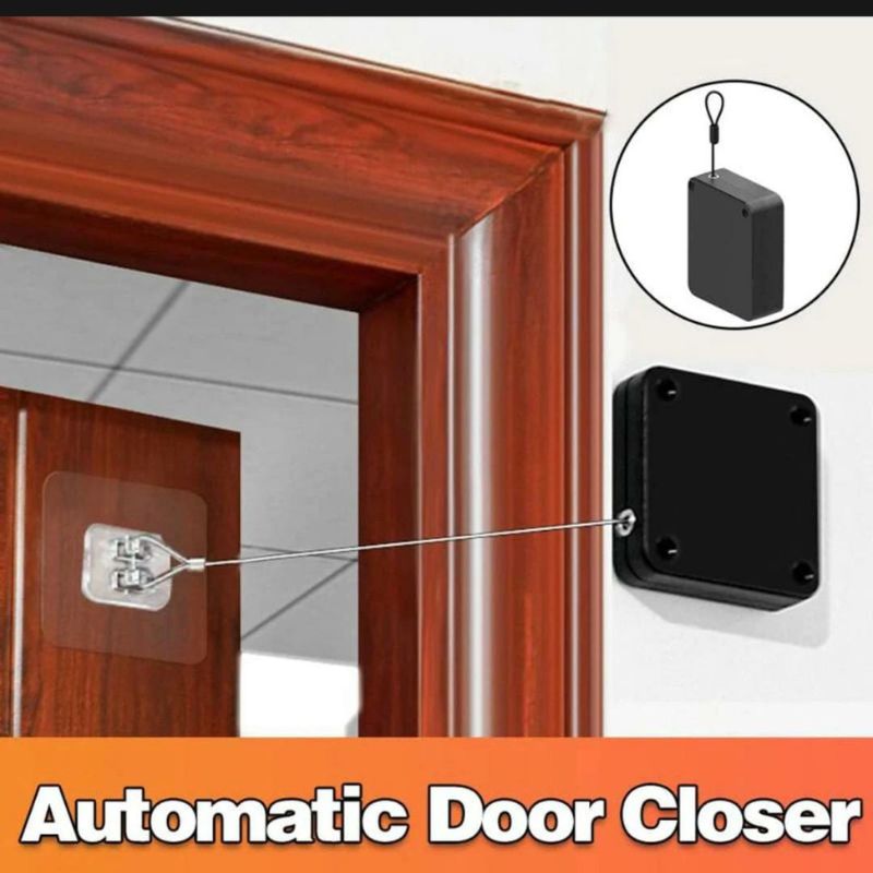 Portable Automatic Door Closer | Punch - Free Installation | Self - Closing Device with Strong Pull Force - jnty.pk