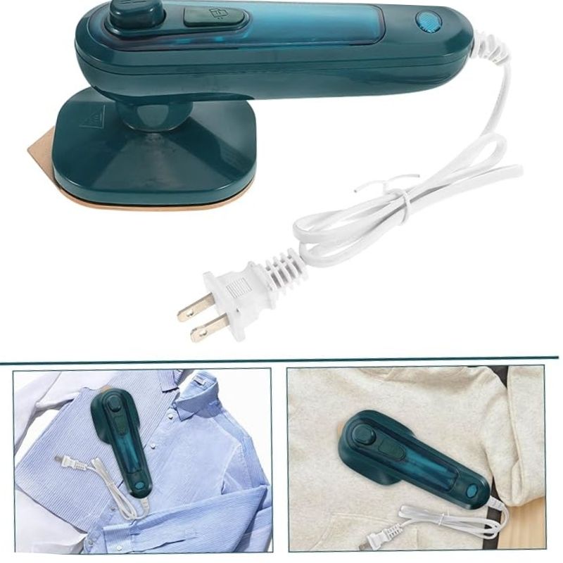 Portable Mini Steam Iron | Handheld Garment Steamer Wrinkle Remover Travel - Friendly - jnty.pk