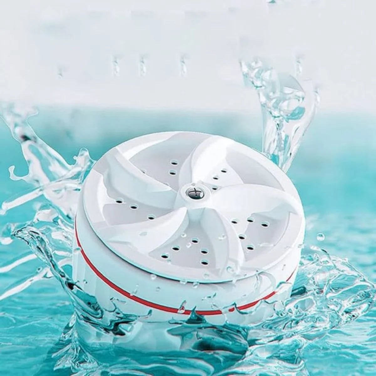 Portable USB Mini Turbo Washer | Ultrasonic Travel Washing Machine for Socks, Underwear & Dishes - jnty.pk