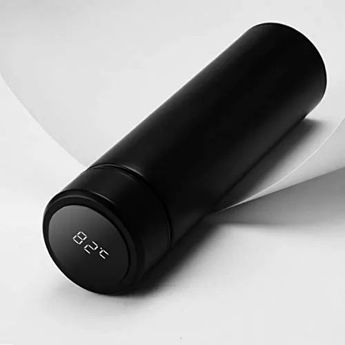 Temperature Display Thermos Water Bottle 500ML Stainless Steel Insulated Hot and Cold Flask with LED Display (Random Colors) - jnty.pk