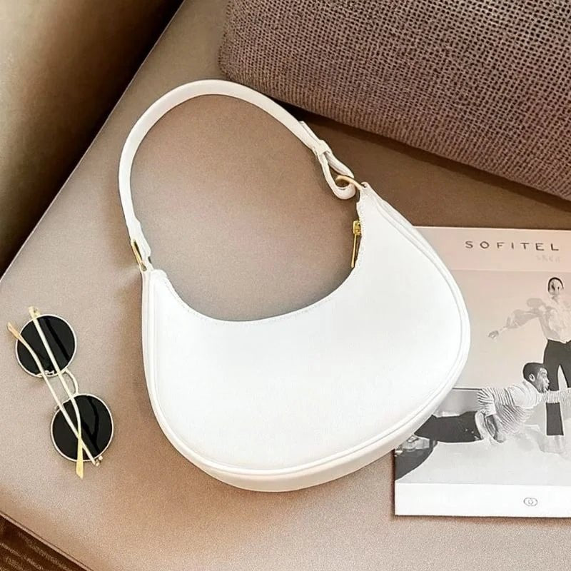 White Luxury Fashion Hand Bag for Girls & Ladies | Stylish Shoulder & Crossbody Bag | Long Strap - jnty.pk
